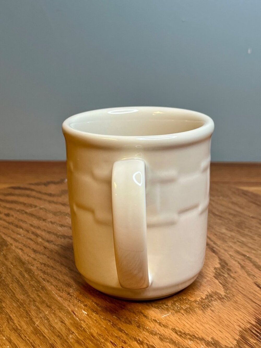 New In Box Longaberger Woven Traditions Ivory Mug - Picture 3 of 10